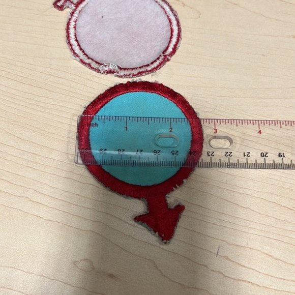Vintage. Male and female. Patches. 2 1/2” - Picture 3 of 3